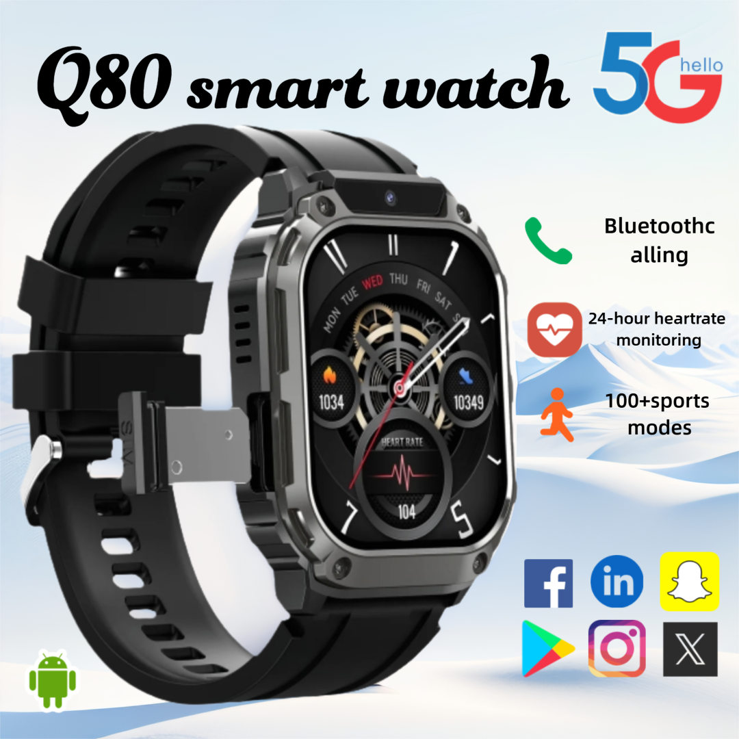 Smartwatch Apple Watches For Men - Q80 Men Smartwatch with 1.95-inch HD
