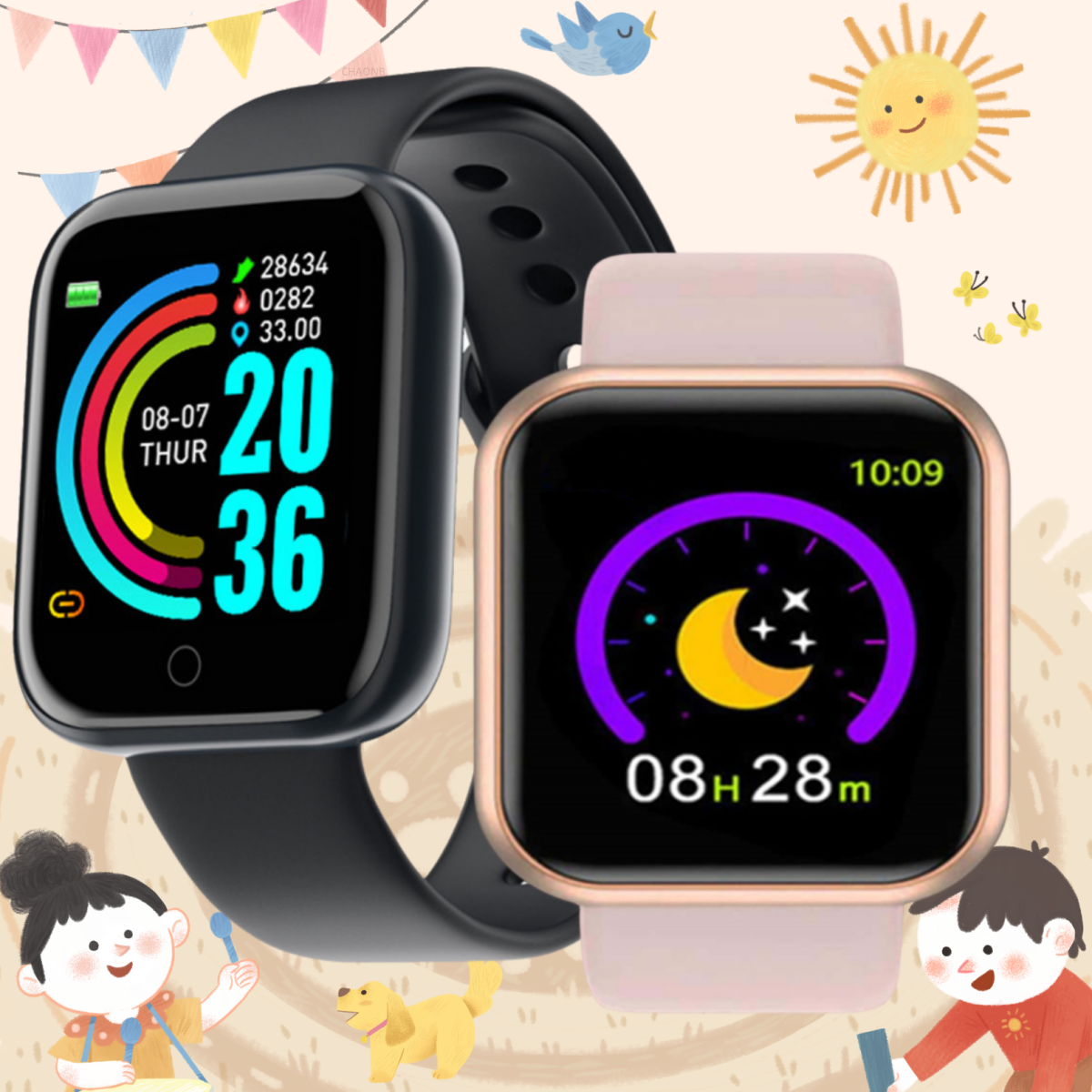 Smartwatch Watches Birthday Gift For Men - Smartwatch Men Women Kids Watch Electronic