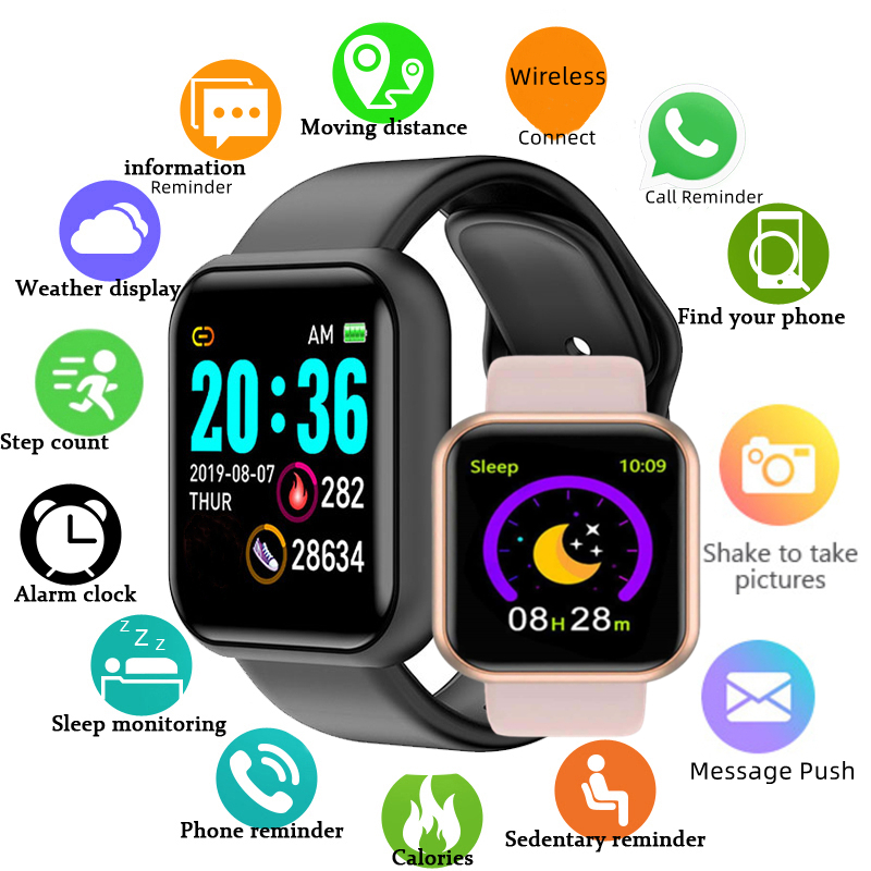 Multi-color Smart Watch For Ch - Watch Smart Y68 reseña y precio
