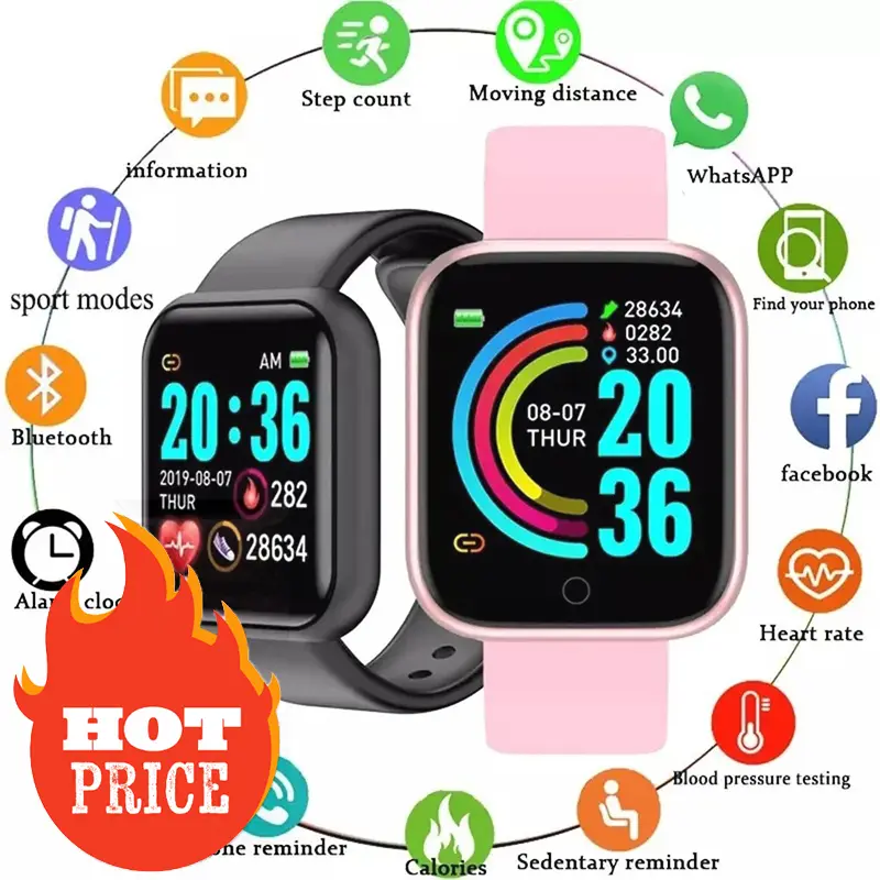 Y68 Smart Band w/ Color Screen - Watch Smart Y68 reseña y precio