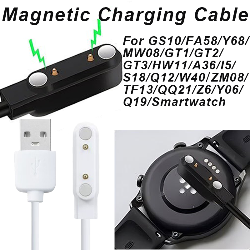 Magnetic Smart Watch Charger C - Watch Smart Y68 reseña y precio