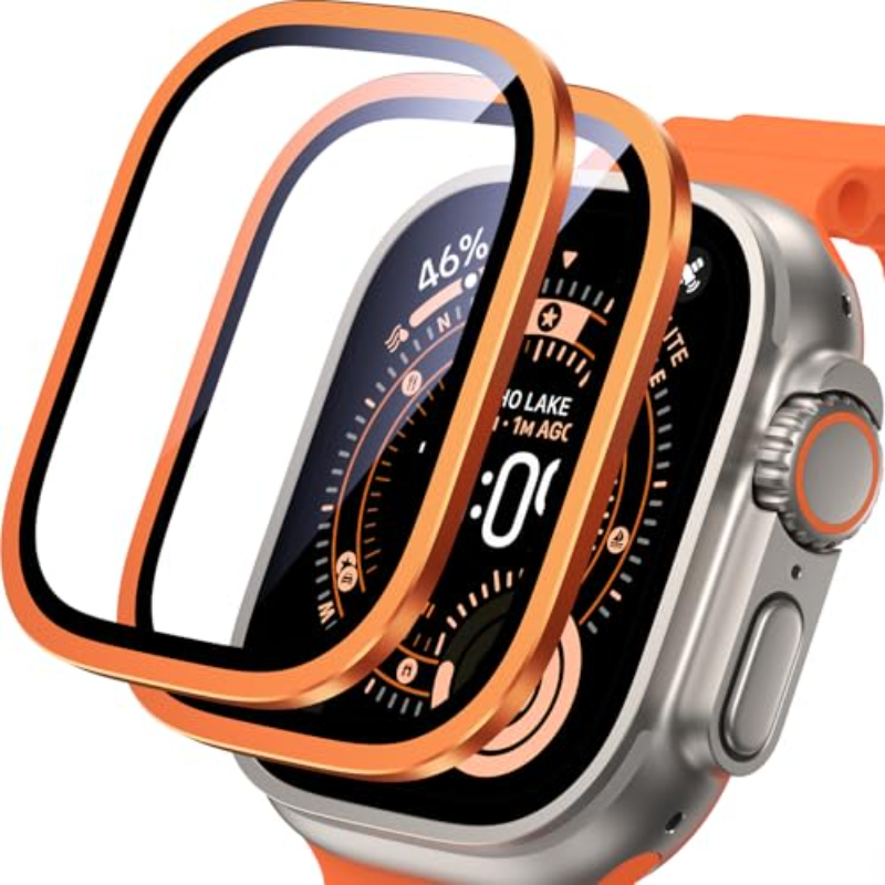 2PCS HD Metal Tempered Glass F - Smartwatch Apple Watches For Men reseña y precio
