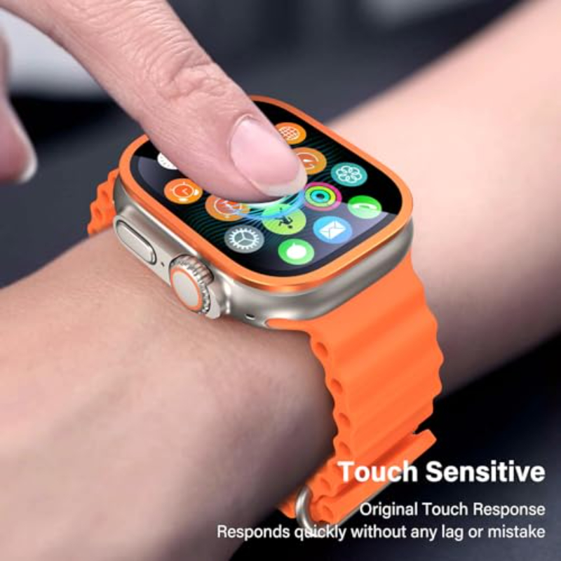2PCS HD Metal Tempered Glass F - Smartwatch Apple Watches For Men reseña y precio