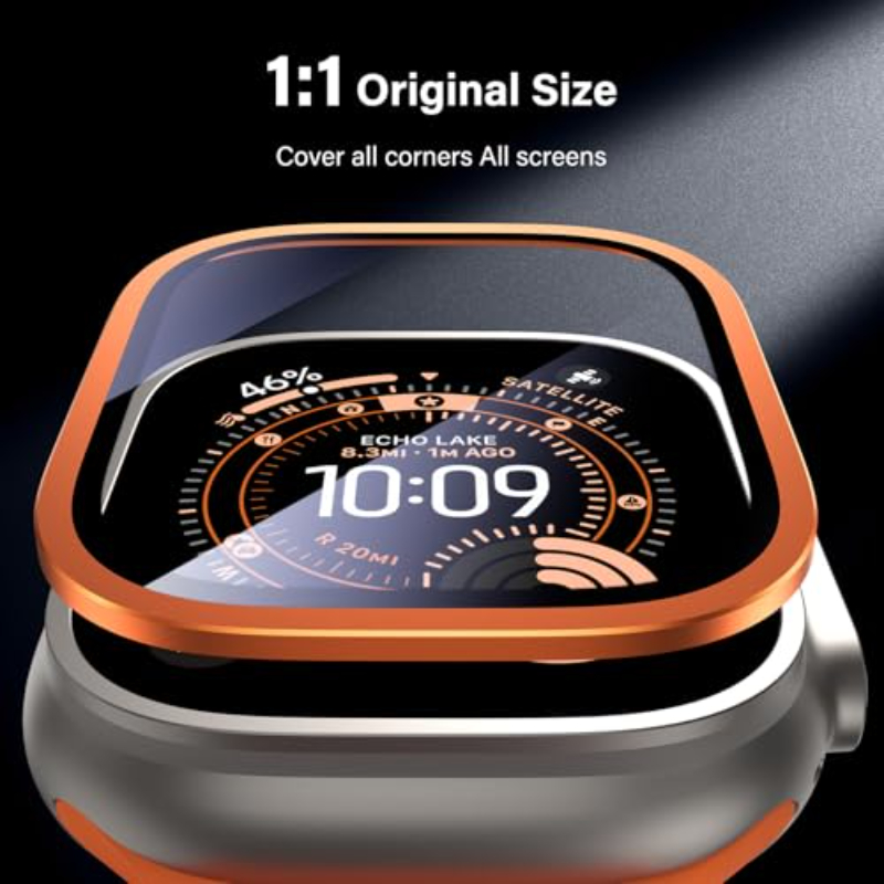 2PCS HD Metal Tempered Glass F - Smartwatch Apple Watches For Men reseña y precio