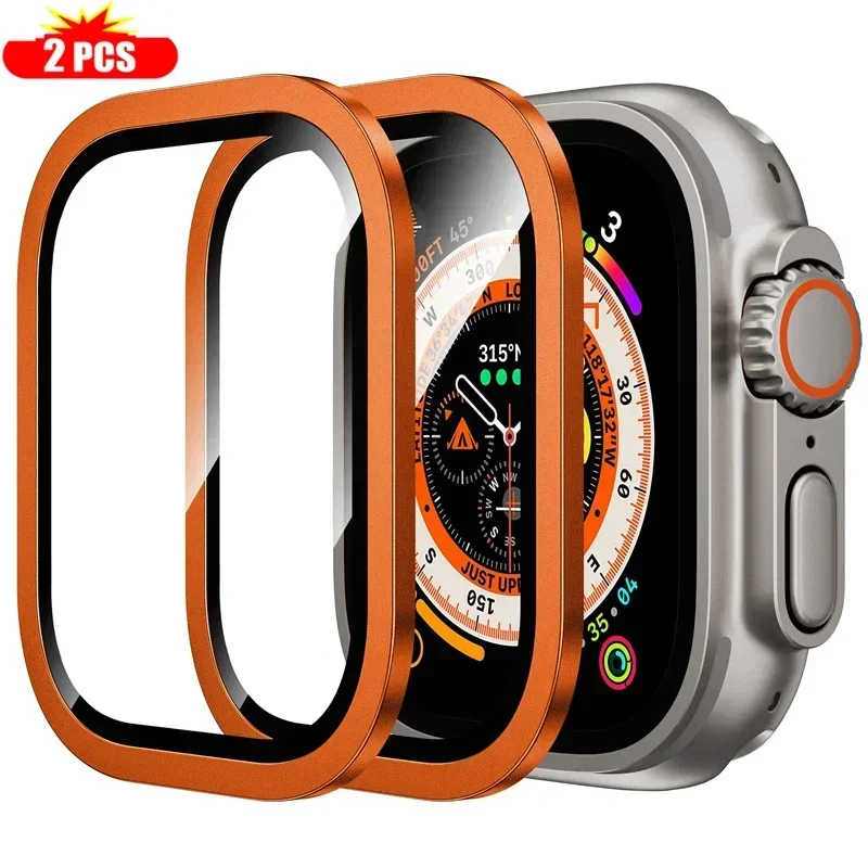 2PCS Titanium Metal Frame for  - Smartwatch Apple Watches For Men reseña y precio