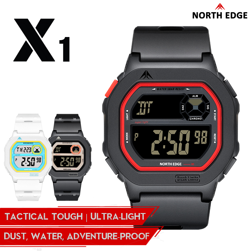 NORTH EDGE X1 Square Screen Di - Tide Watch Surf reseña y precio