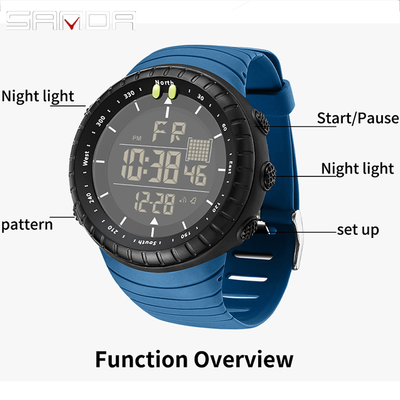 SANDA Trendy Fashion Electroni - Tide Watch Surf reseña y precio