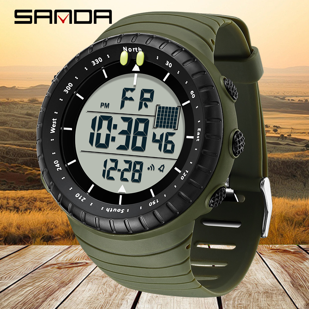 SANDA New 6256 Men's Electroni - Tide Watch Surf reseña y precio