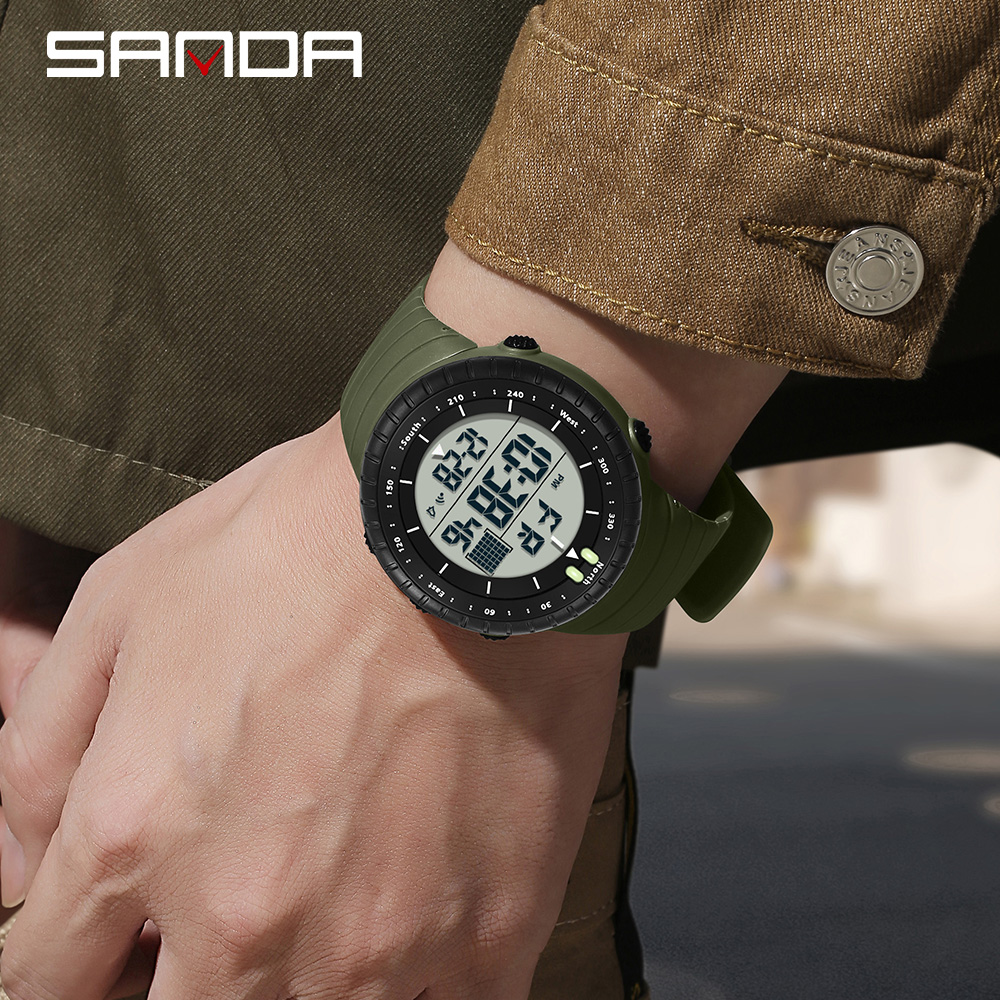 SANDA New 6256 Men's Electroni - Tide Watch Surf reseña y precio