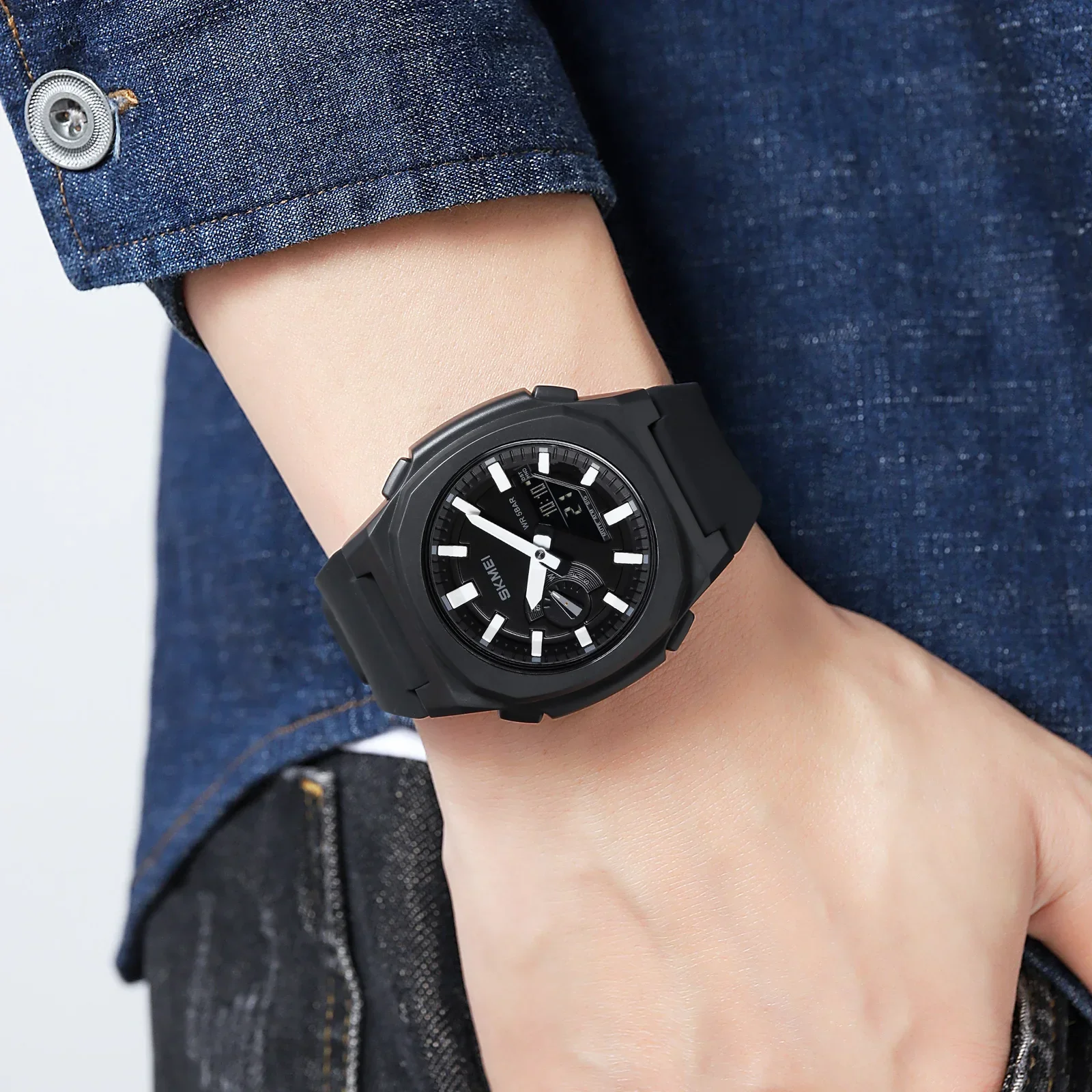 SKMEI Men Countdown Chrono Wri - Tide Watch Surf reseña y precio