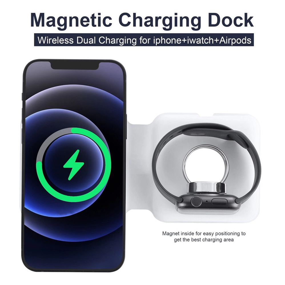 2IN1 Magnetic Wireless Charger - Xwatch Smartwatch reseña y precio