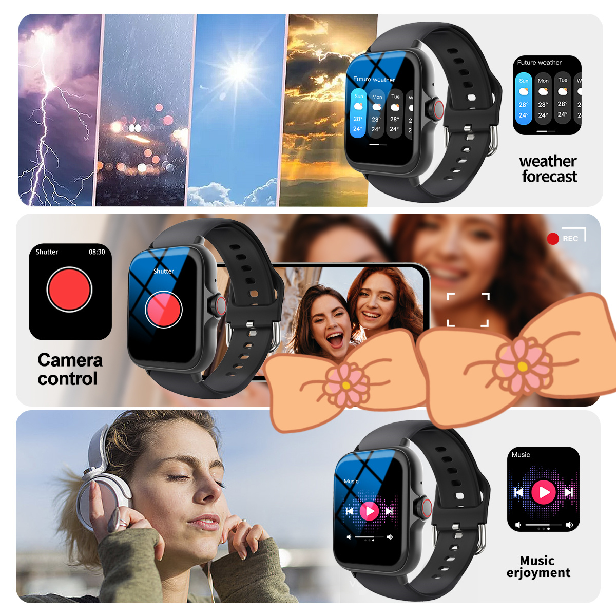 Smartwatch Sports Music Contro - Watch Smart Y68 reseña y precio