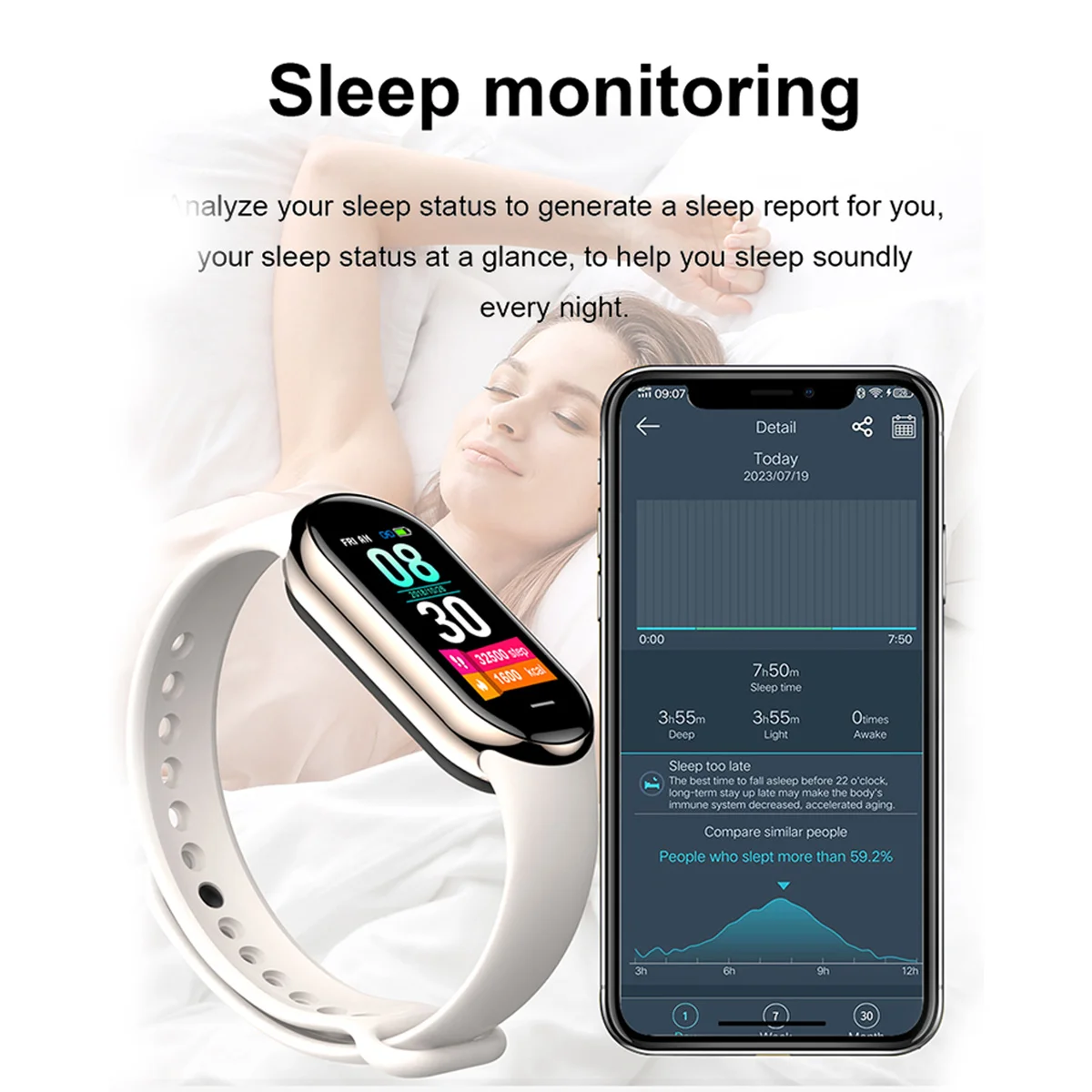 2025 Trend M8 Band Smart Men W - Smartwatch Trending Watches For Women reseña y precio