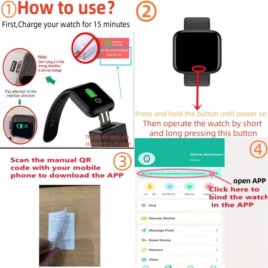 Multifunctional Smart Watches  - Watch Smart Y68 reseña y precio