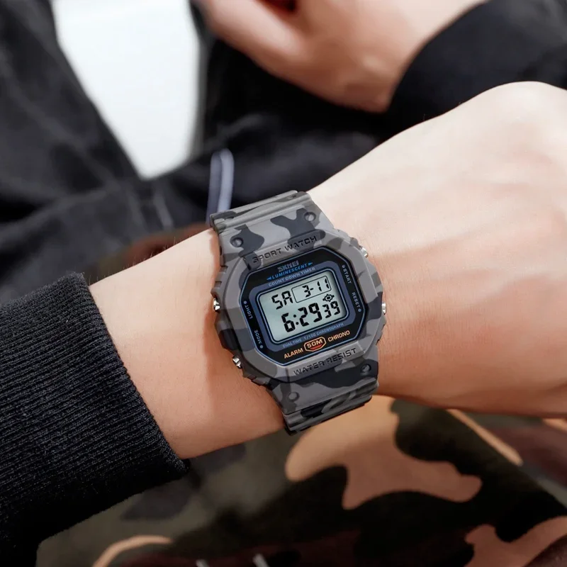 SKMEI 1628 Luxury Digital Men  - Tide Watch Surf reseña y precio