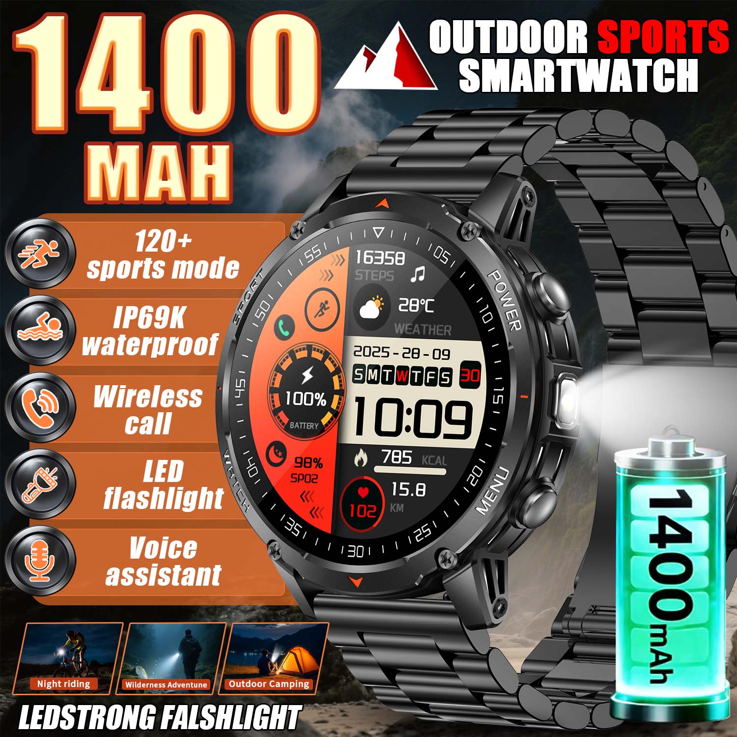2026 New Military Smart Watch  - Smartwatch Trending Watches For Women reseña y precio