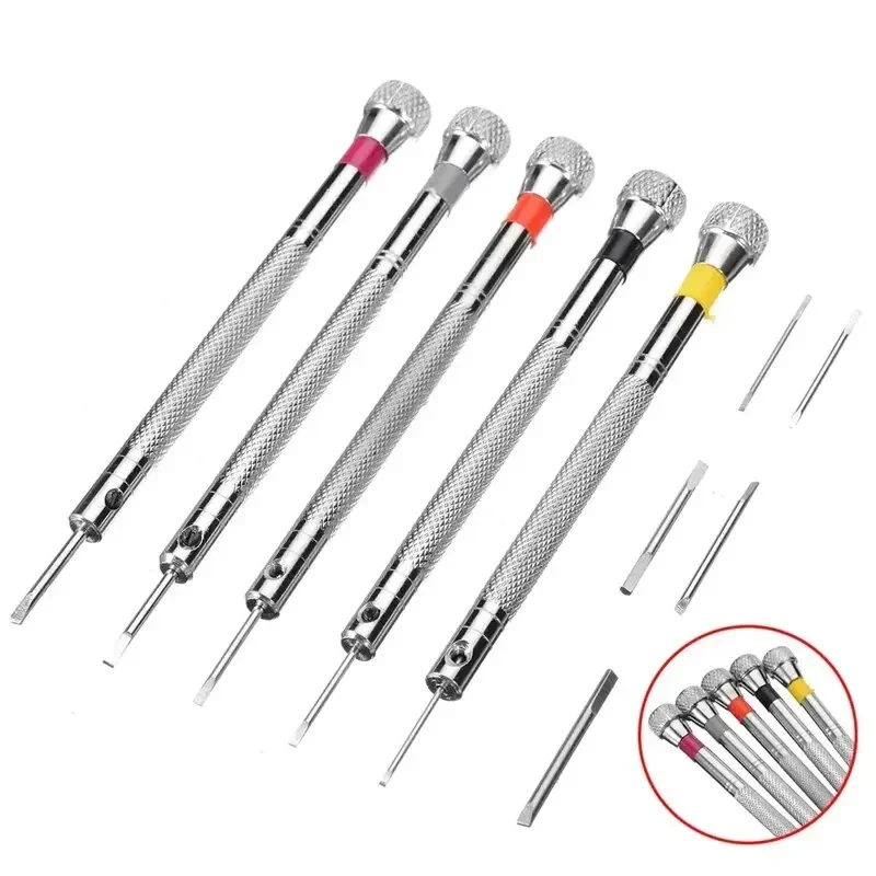 5pcs/set 0.8-1.6mm Steel Screw - Watchmaker Screwdriver reseña y precio