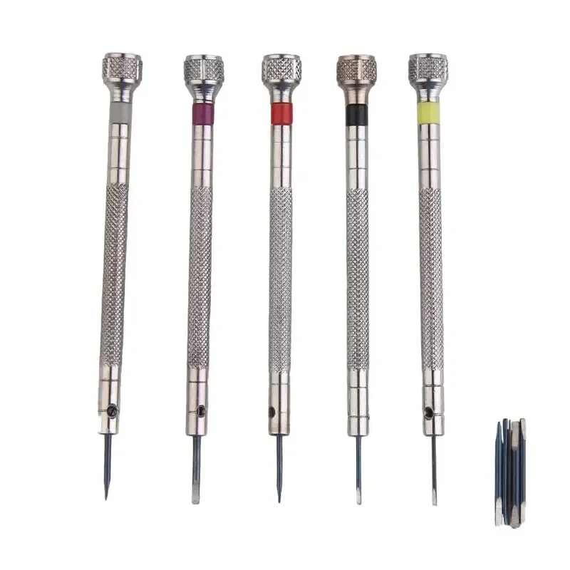 5pcs/set 0.8-1.6mm Steel Screw - Watchmaker Screwdriver reseña y precio