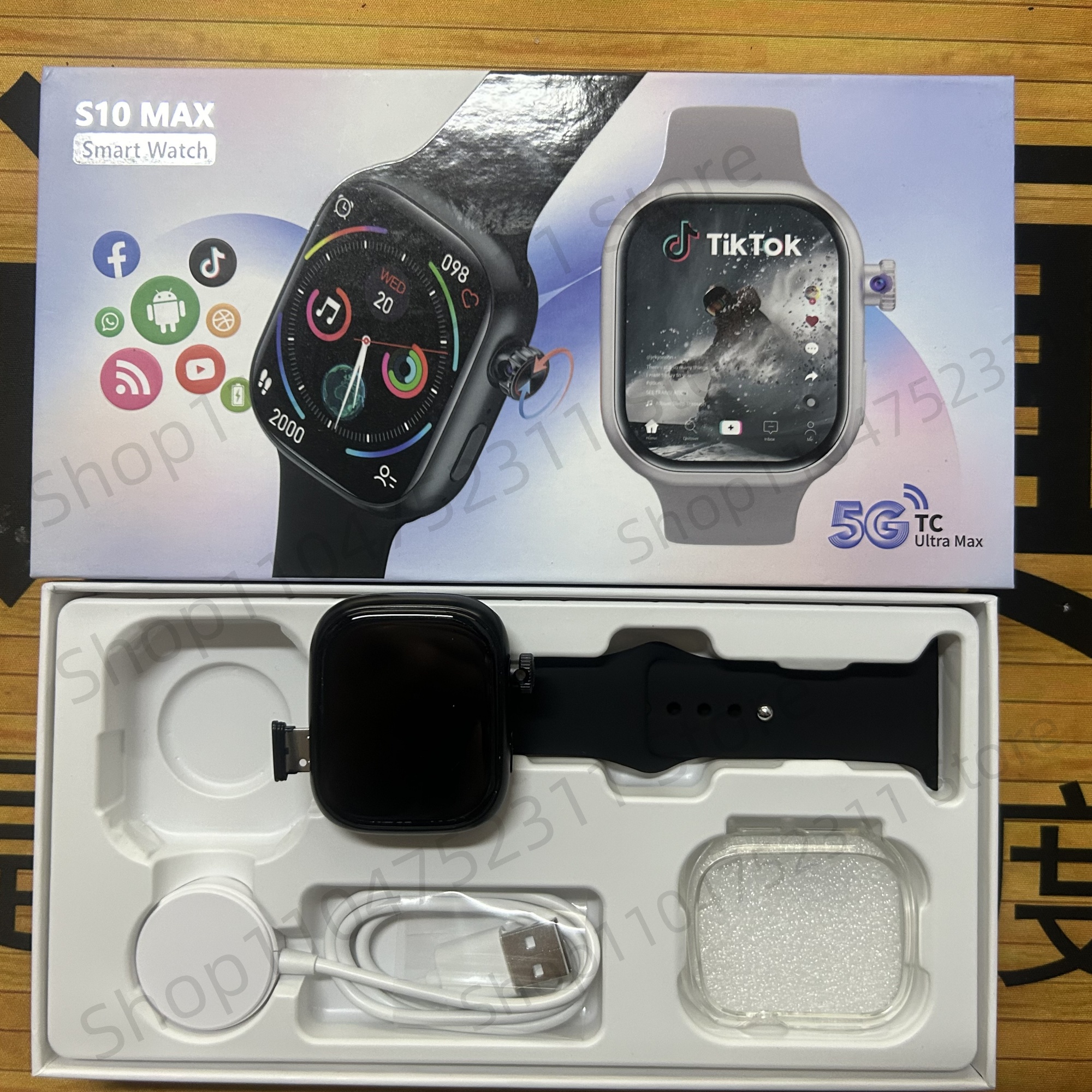 S10 MAX Smartwatch 2.29inch An - French Connection Watches Smartwatch App reseña y precio