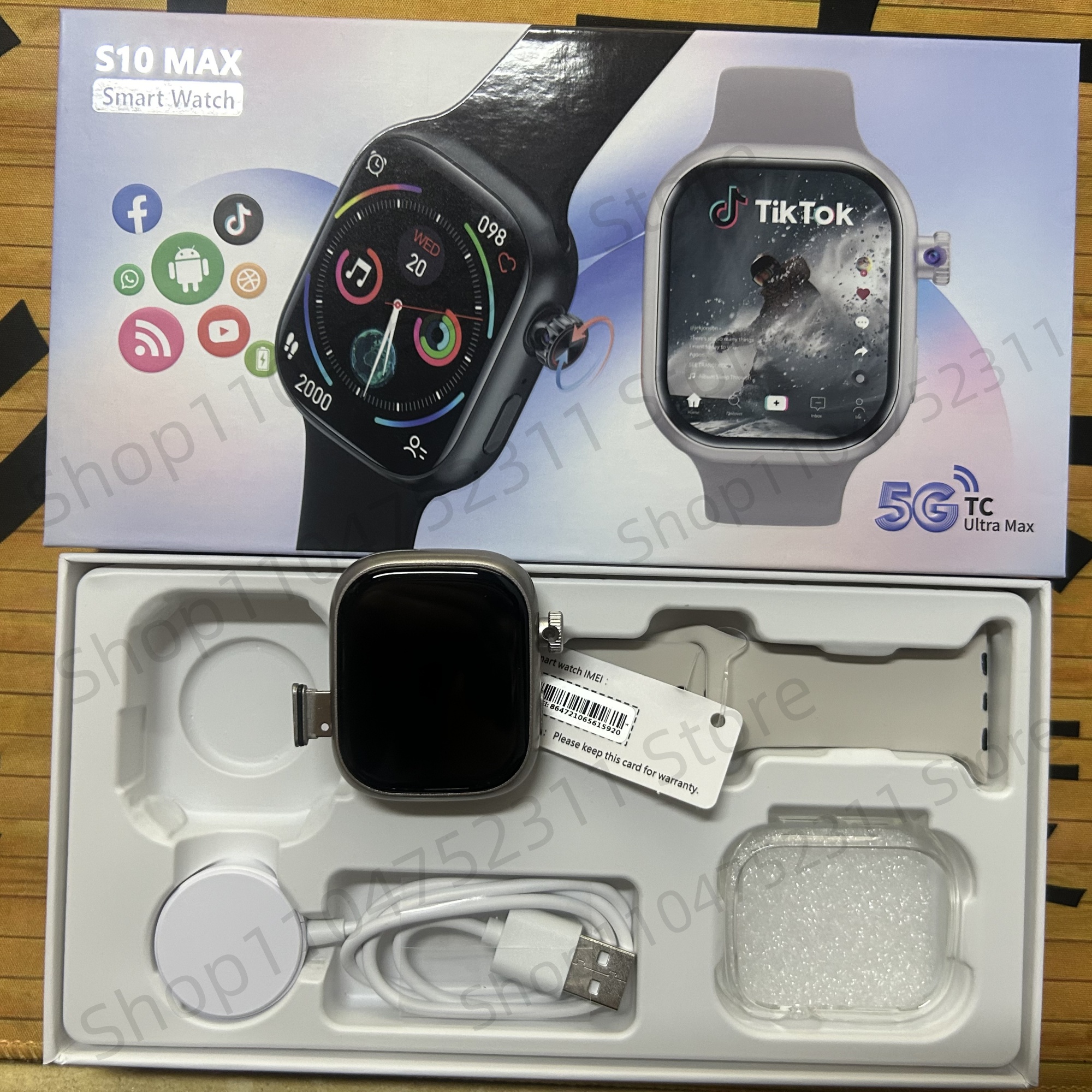 S10 MAX Smartwatch 2.29inch An - French Connection Watches Smartwatch App reseña y precio