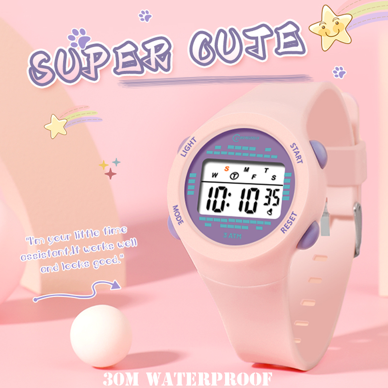 Children's Electronic Watch Gi - Smartwatch Pink Watches For Kids reseña y precio