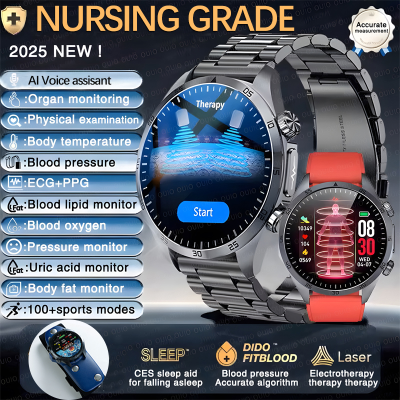 2025 New Pulse Therapy  Blood  - Smartwatch Online Watches For Men reseña y precio