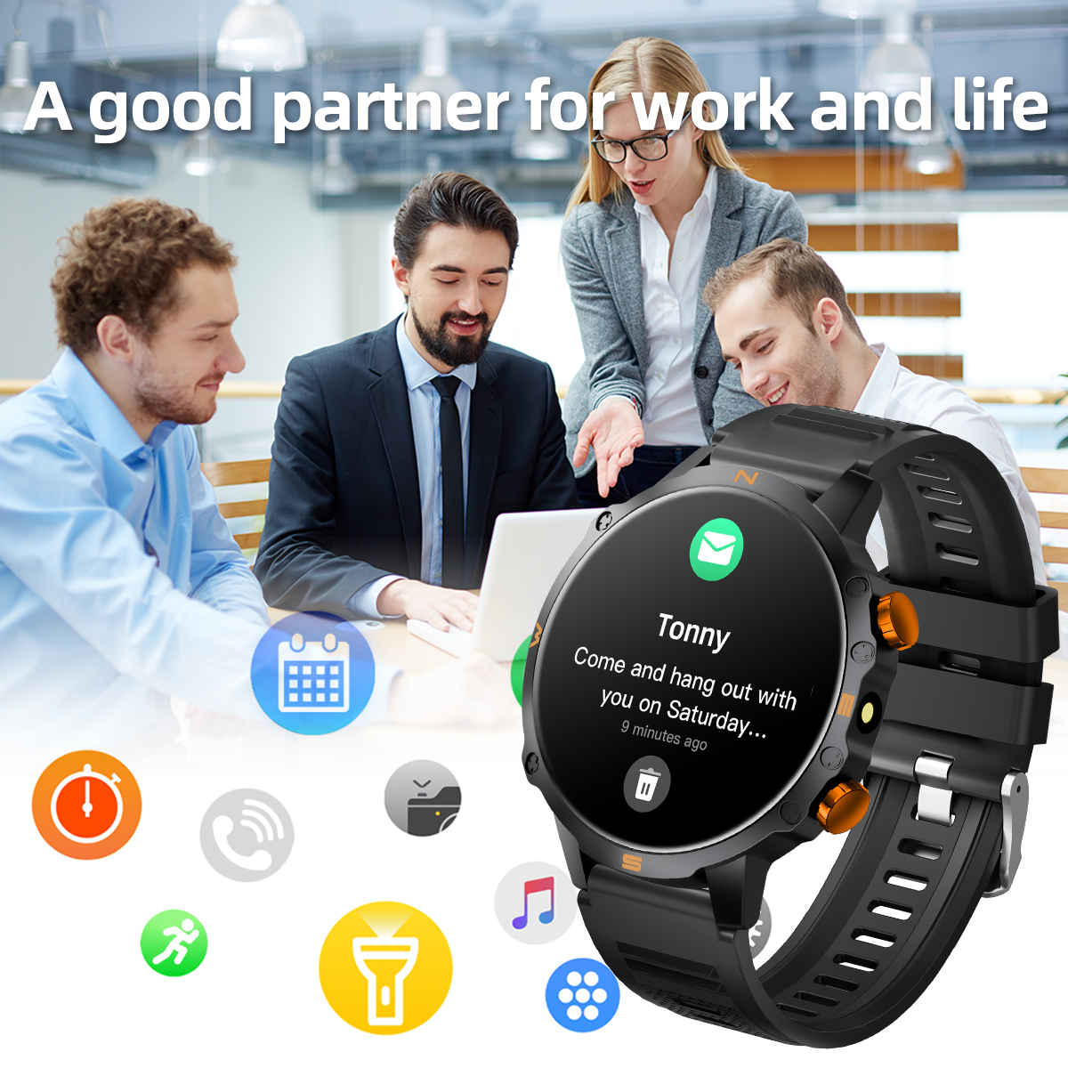 New Smart Watch 1.5''HD Screen - Smartwatch Watches Birthday Gift For Men reseña y precio