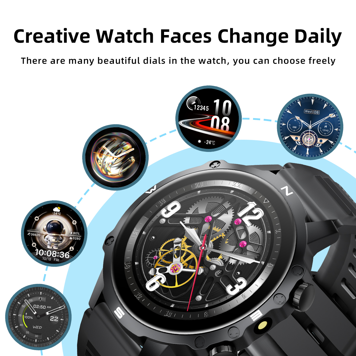 New Smart Watch 1.5''HD Screen - Smartwatch Watches Birthday Gift For Men reseña y precio