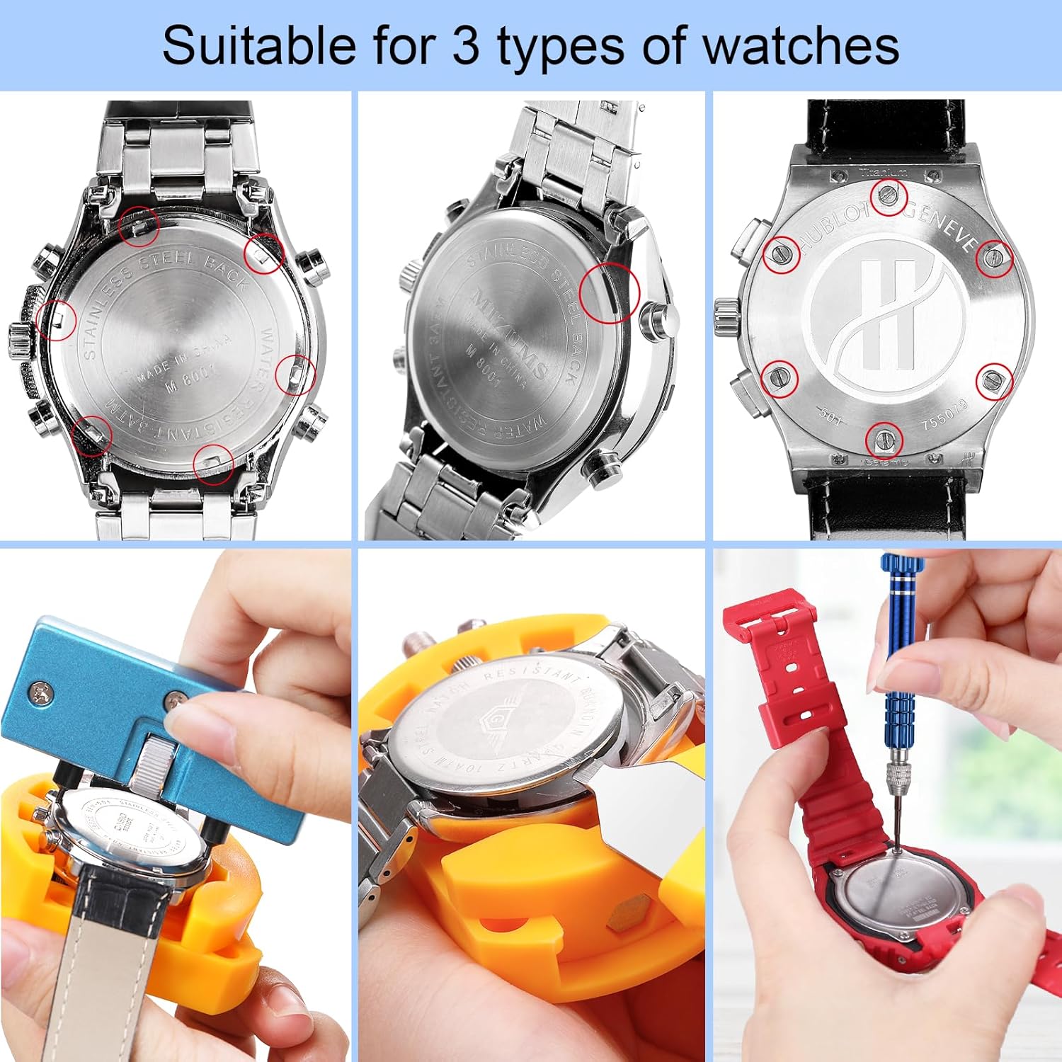 32 pcs Watch Battery Replaceme - Watchmaker Screwdriver reseña y precio