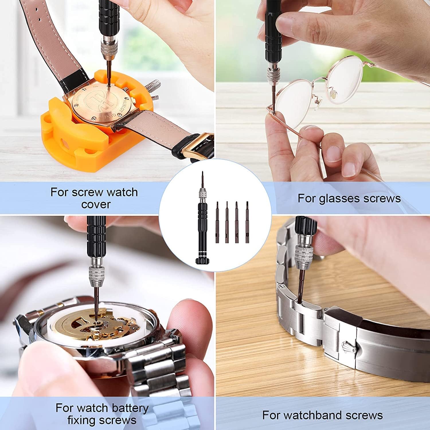32 pcs Watch Battery Replaceme - Watchmaker Screwdriver reseña y precio