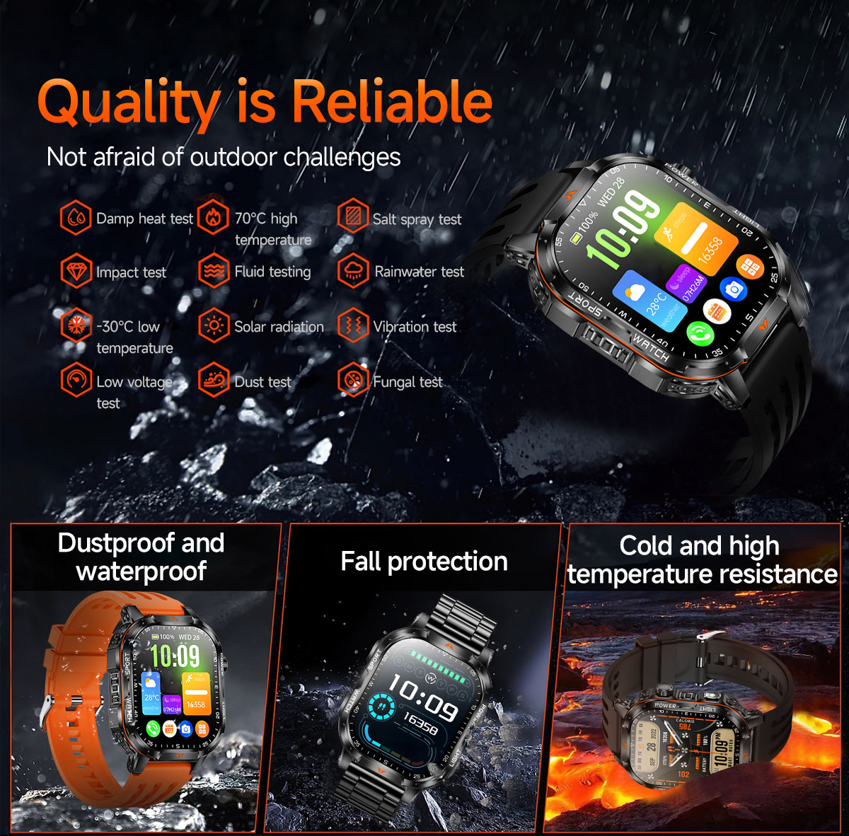 2026 New Military 1400mAh Batt - French Connection Watches Smartwatch App reseña y precio