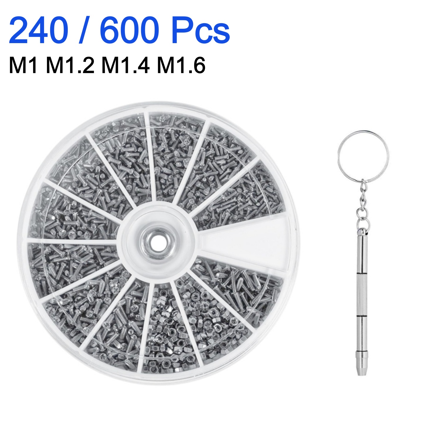 240/600Pcs small screw nut scr - Watchmaker Screwdriver reseña y precio