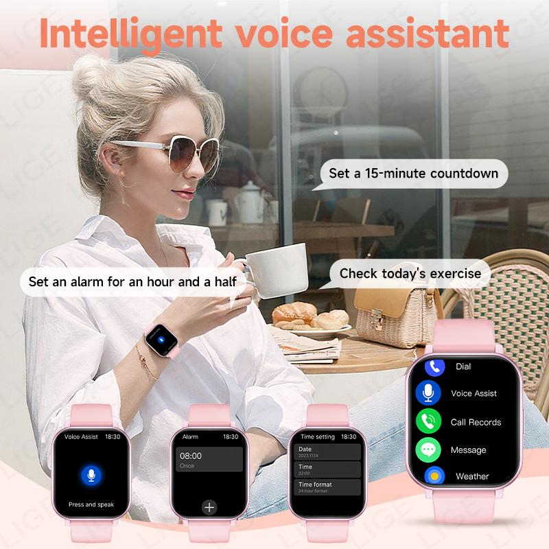 LIGE Smartwatch Men Women Wris - Smartwatch Watches Birthday Gift For Men reseña y precio