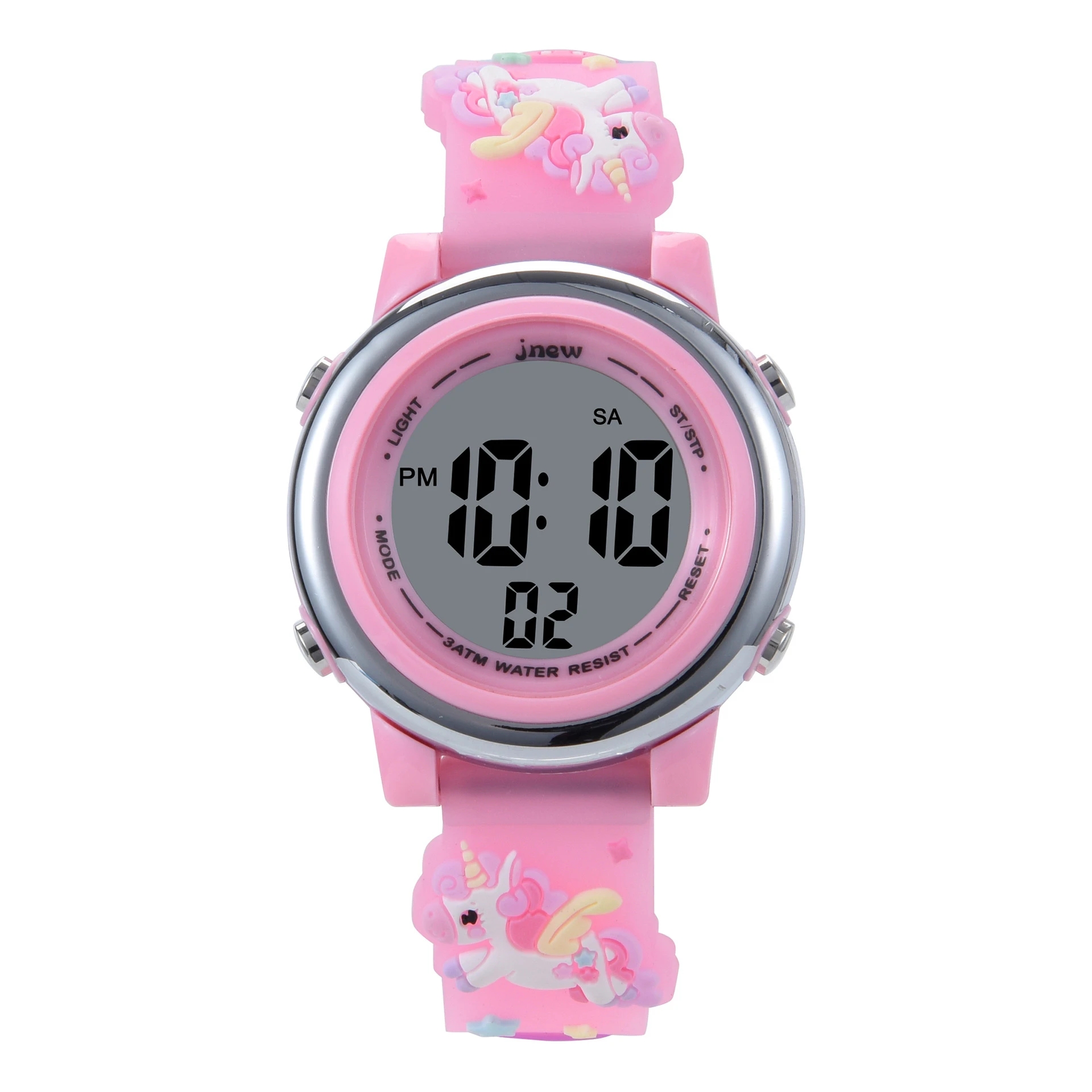 Children's Cartoon LED Electro - Smartwatch Pink Watches For Kids reseña y precio