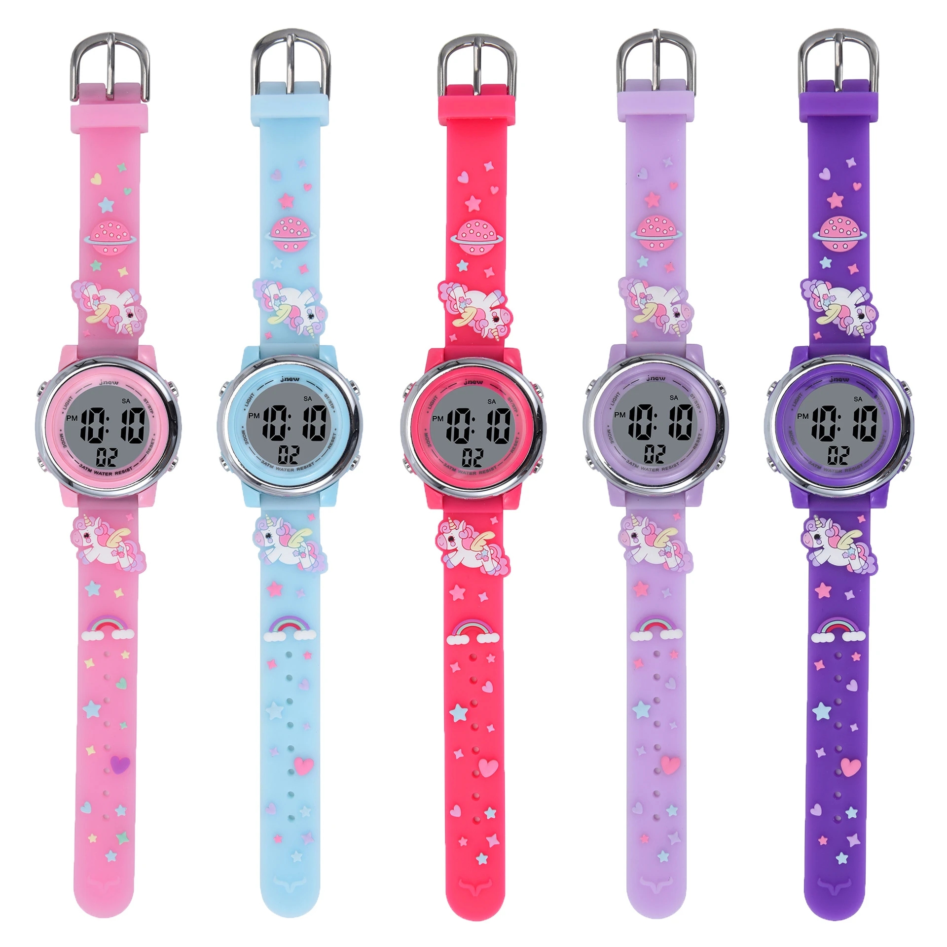 Children's Cartoon LED Electro - Smartwatch Pink Watches For Kids reseña y precio