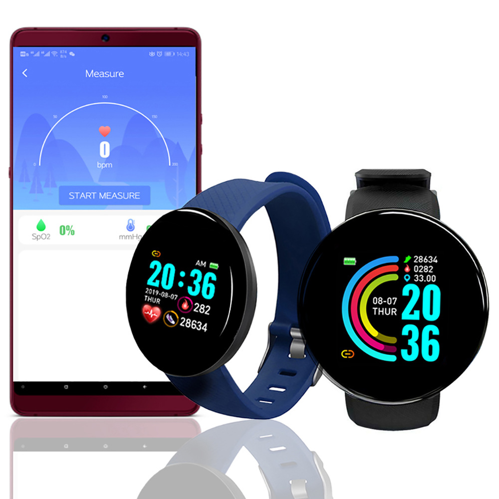 D18 Smart Watch Heart Rate Mon - Watch Smart Y68 reseña y precio