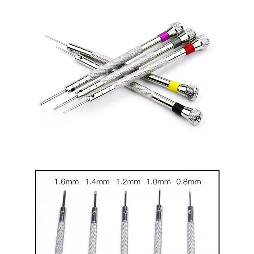5pcs/set 0.8-1.6mm Steel Screw - Watchmaker Screwdriver reseña y precio