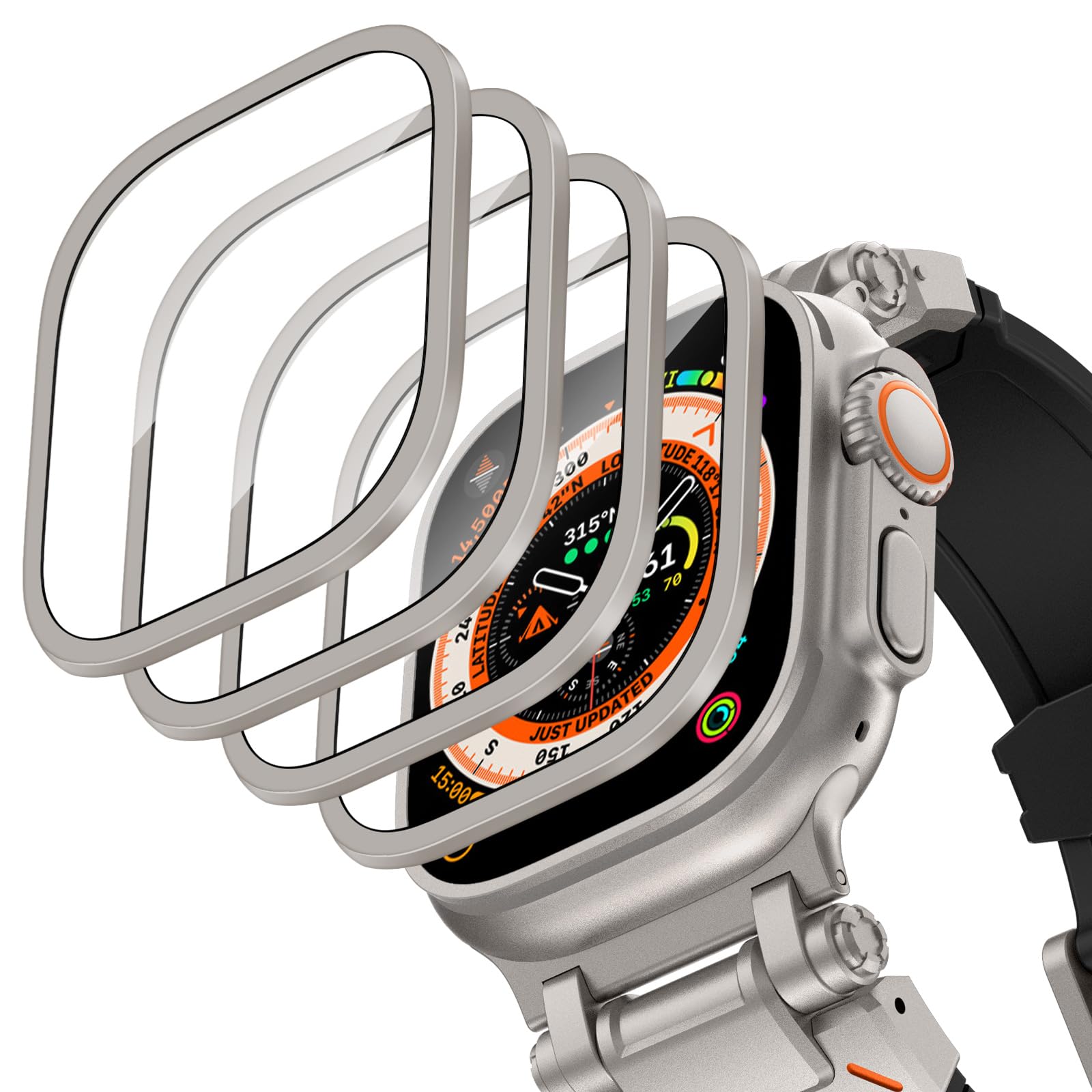 Aluminium Alloy Case+Tempered  - Smartwatch Apple Watches For Men reseña y precio