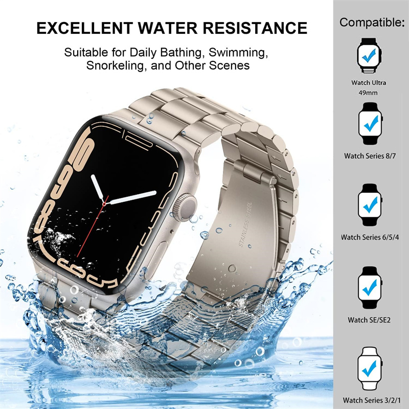 Metal strap For Apple watch Ul - Smartwatch Apple Watches For Men reseña y precio